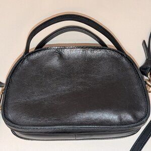 Madewell Sydney Zip Top Crossbody Bag (Black)